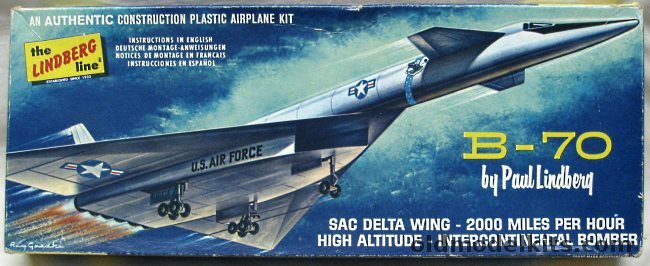 Lindberg 1/169 B-70 SAC Bomber (XB-70), 567 plastic model kit